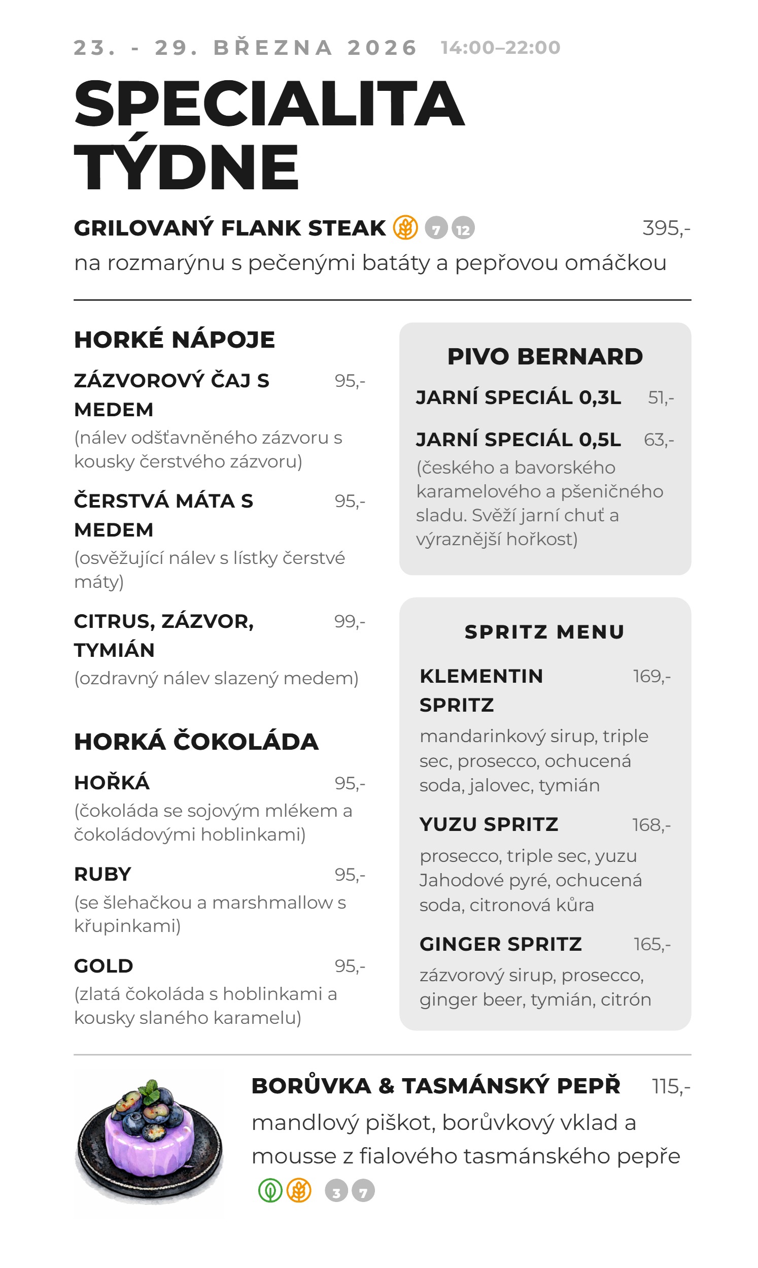 Speciality týdne – Restaurace Podolka